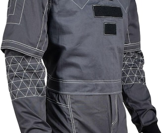 Kombinezon lotniczy inspirowany Mandalorian – 3-częściowy zestaw cosplayowy łowcy nagród