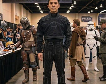 Black Din Djarin Cosplay Costume – The Book of Boba Fett 3-Piece Set | Mandalorian Inspired Outfit