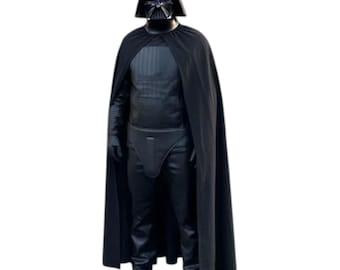 Disfraz completo de Darth Vader: cosplay de Lord Sith con casco y capa para Halloween.