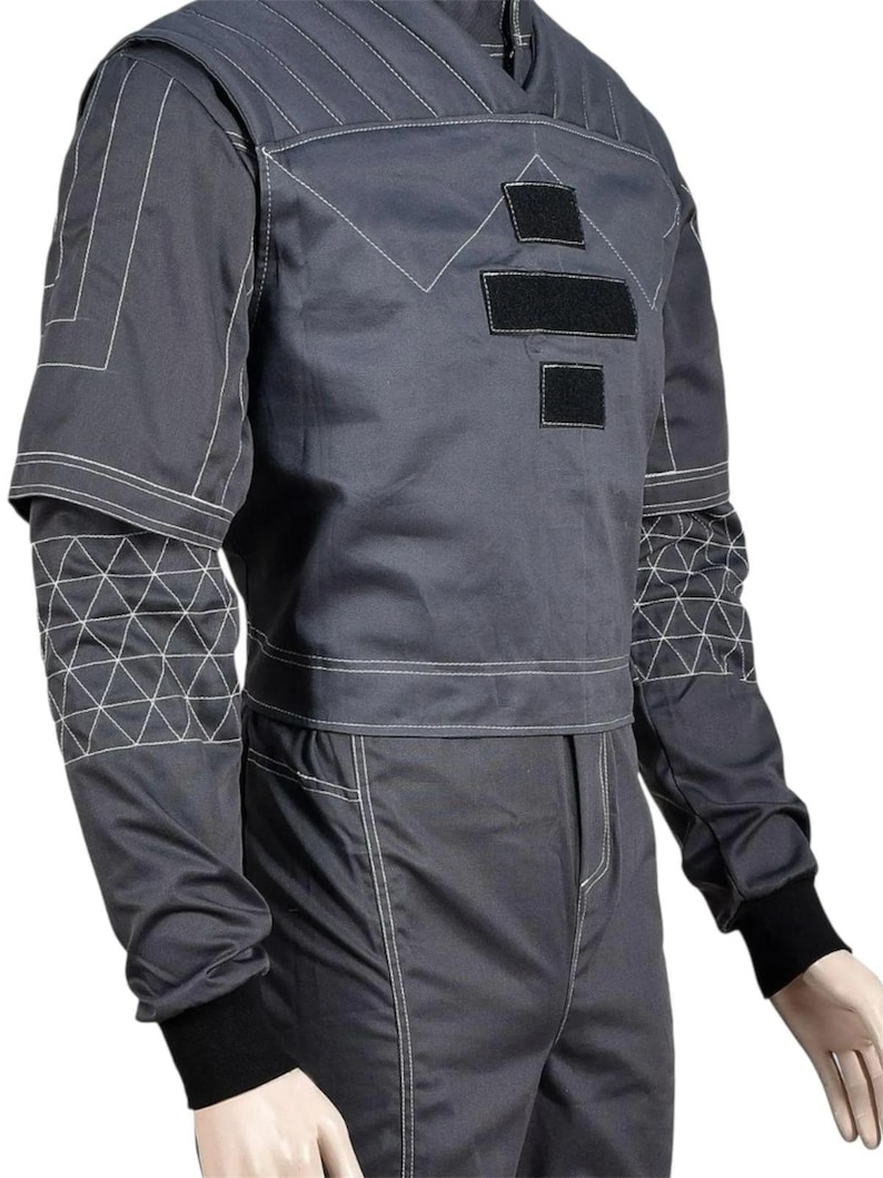 Traje de vuelo inspirado en Din Djarin: conjunto de cosplay mandaloriano de 3 piezas con ajuste táctico. imagen 5