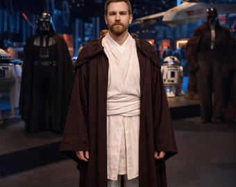 Conjunto de túnica Jedi de Obi-Wan Kenobi / Disfraz de cosplay de Star Wars inspirado en La Venganza de los Sith