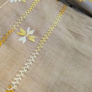 Wool Shawl for Women – Beige & Dark Beige Wrap Scarf – Warm Winter Shawl – Soft Wool Blanket Scarf