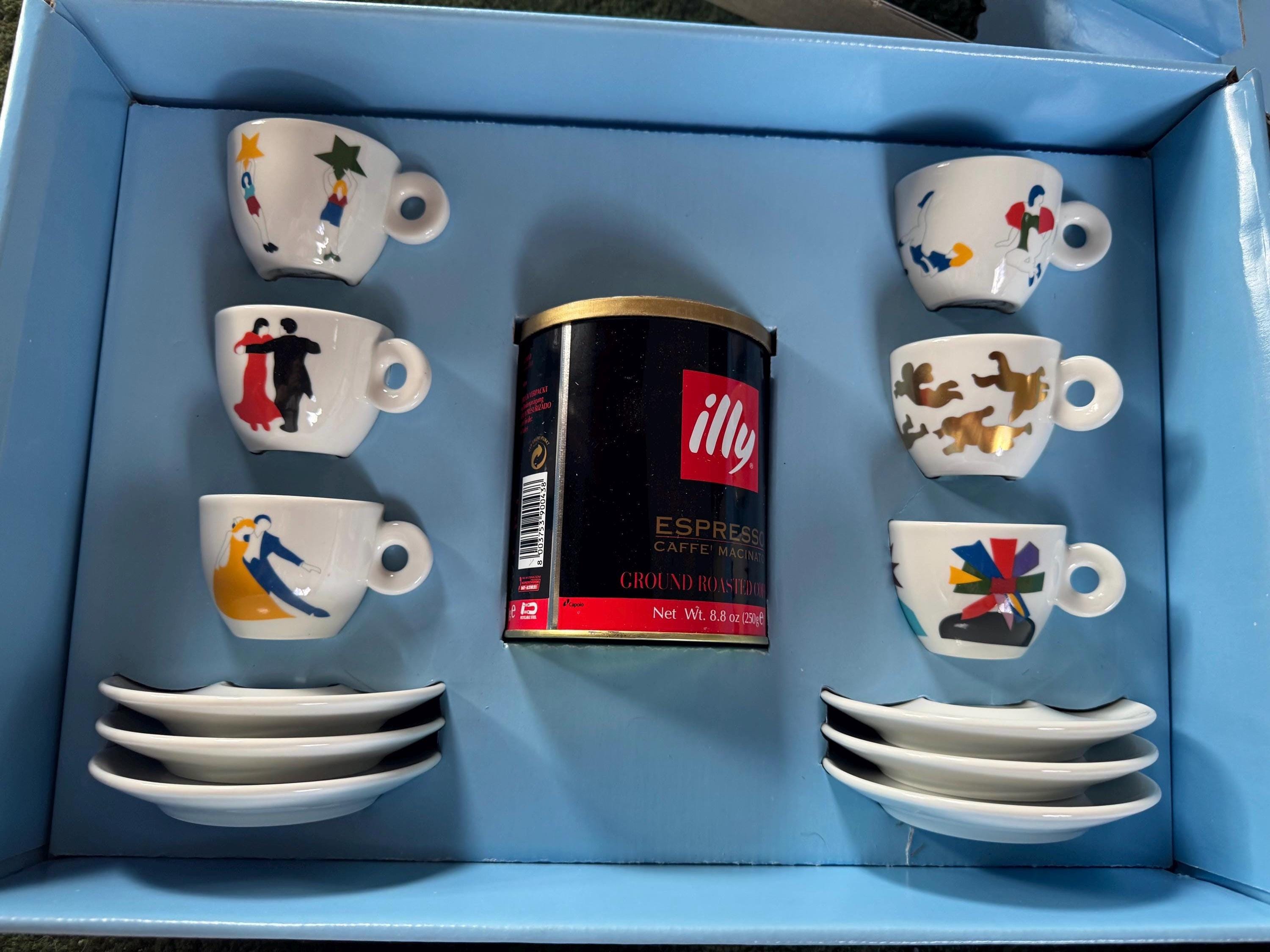 ルイナール 旧ラベル & タルラン セット Marco Lodola “tazzine Ballerine” – Illy Art Collection 1999 – Full