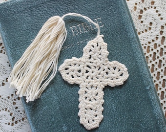 Crochet Cross Bookmark