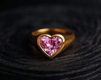 Moss Agate Pear Moissanite Ring | 925 Sterling Silver Emerald Cut Two Stone