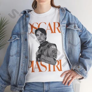 Oscar Piastri F1 T-shirt, retro stijl formule 1-shirt, McLaren Racing-T-shirt, uniseks motorsport Racing GP-merchandise, Oscar Piastri Formula 1-cadeau