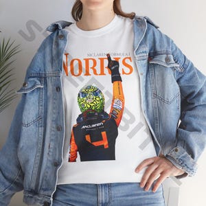 Lando Norris McLaren Tee, F1 Racing Graphic T-Shirt, Modern Formula 1 Comfort Colors Shirt, Formula One Fan Apparel, Lando Norris Merch