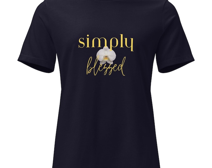Simply Blessed Orchid Tee – Sacred Luxe Edition