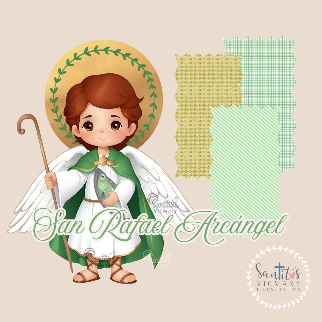 San Rafael Arcángel Clipart PNG – Ilustración Guía De Viajeros Y ...
