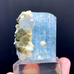 Aquamarine Crystal Cluster: Quartz & Mica Matrix, Skardu Pakistan, 71g