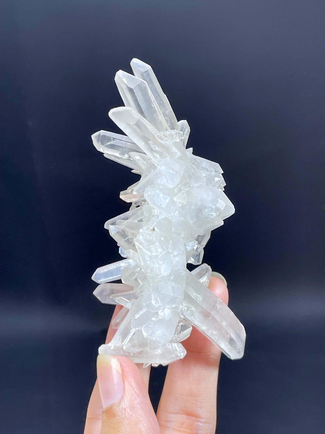 輝く透明な水晶クラスター – パキスタン、スカルドゥ - Etsy 日本