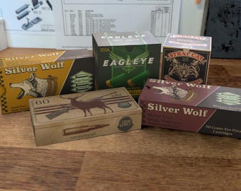 RE8 Ammo Boxes Papercraft Cutouts Print Files