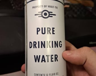 Etiqueta adhesiva para cantimplora de agua purificada de Wasteland (del programa de televisión)