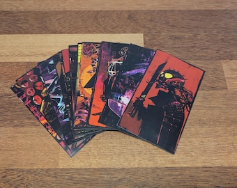 Onofficiële cyberpunk tarotkaart afdrukbare bestanden | Maak je eigen tarotkaarten