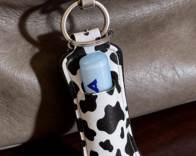 Custom Photo Chapstick Holder Keychain, Personalized Lip Balm Holder, Bag Accessory