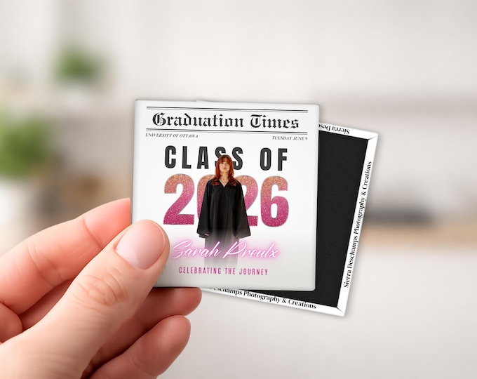 Custom Graduate Photo Magnet 2x2