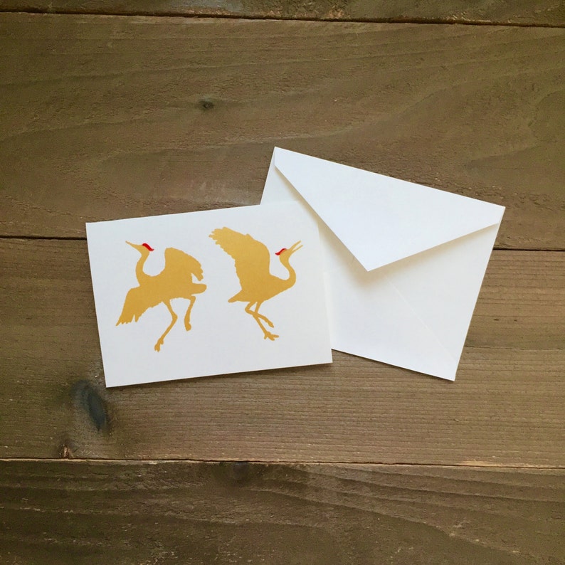 sandhill crane greeting card image 1