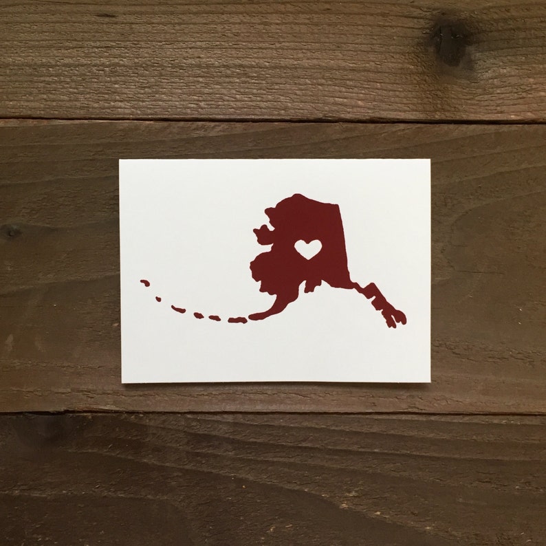 I love Alaska greeting card image 4