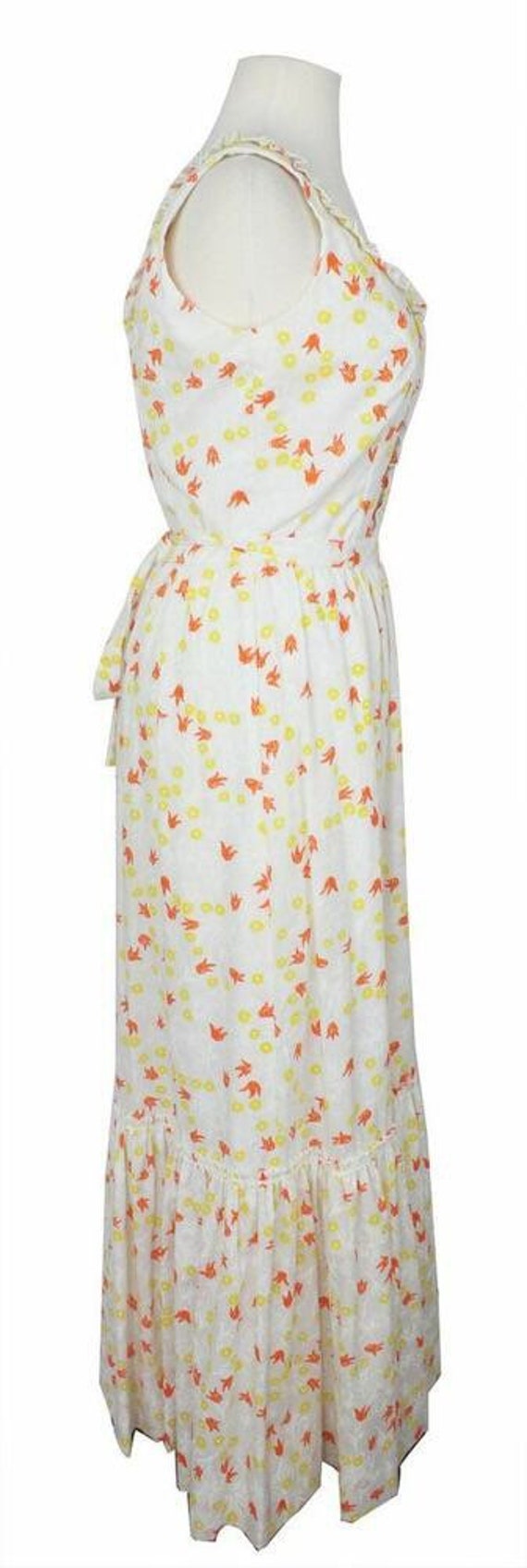 Vintage Lilly Pulitzer 1960s White Maxi Dress wit… - image 3
