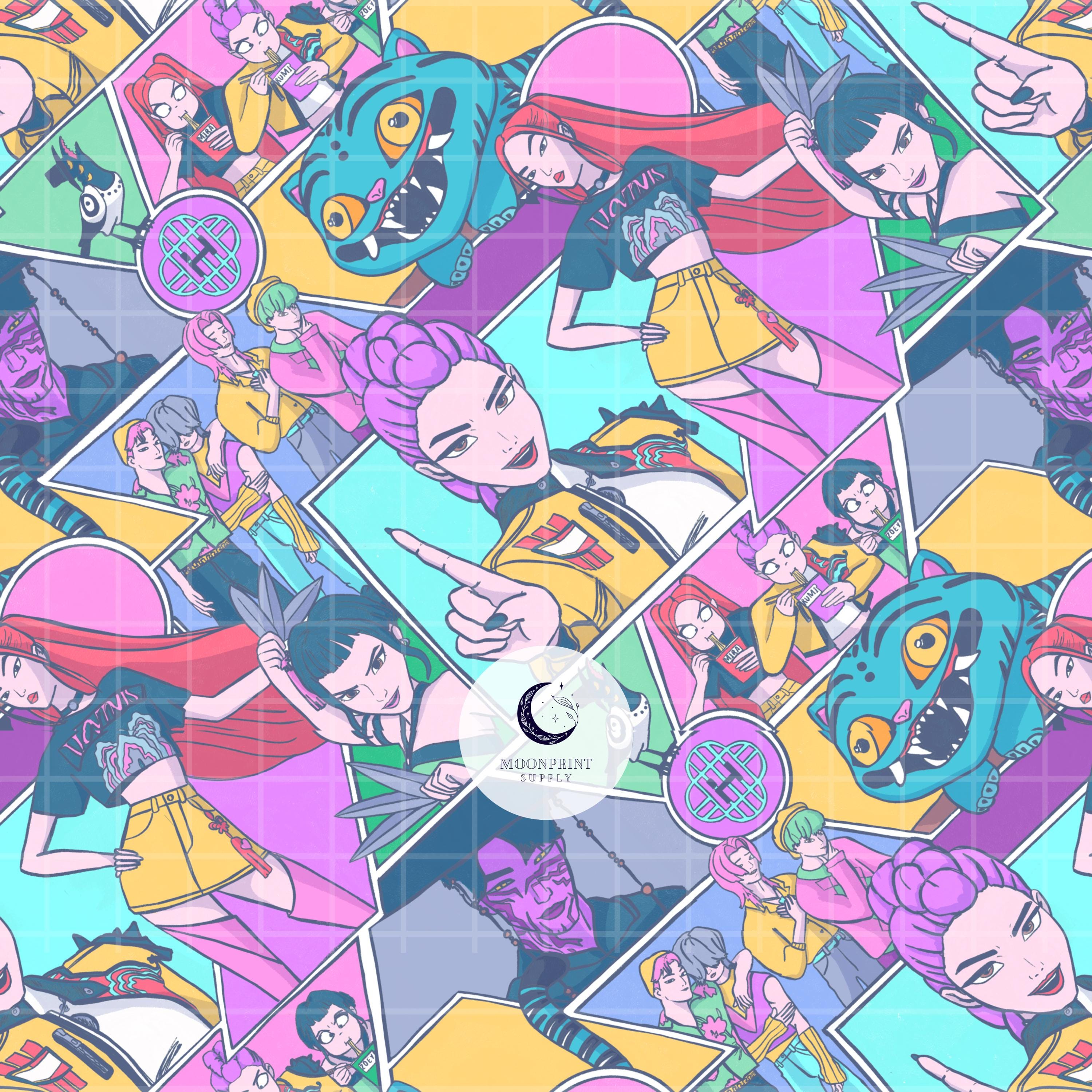 Rumi様 オーダーページ Kpop Demon Hunters Comic Pattern: Rumi, Mira, Zoey & Saja Boys