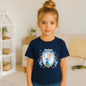 Comfort Colors Coquette Princess Elsa Shirt, Disney Bow Frozen Elsa TShirt, Watercolor Disney Frozen Shirts, image 9