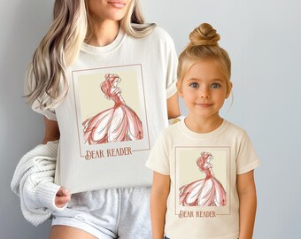 Dear Reader Shirt, Book Lover Tee, Fantasy Reader Gift, Princess Bookish Shirt, Reading Lover T Shirt, Romance Reader Tee
