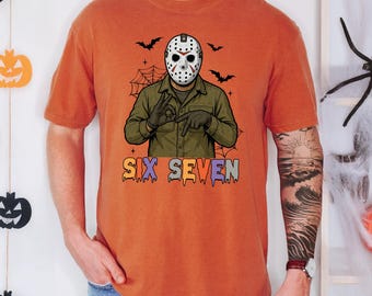 Halloween Six Seven Trending Movie Character Shirt , Horror Killer Characters Shirt, Retro Scary Graphic Tee,
