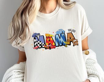 Disney Cars Movie Mama Comfort Colors Shirt, Mama McQueen Shirt, Disney Cars Mother's Day, Mother's Day T-Shirt, TSF209
