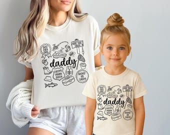 Daddy Fishing Buddy Shirt, Daddy and Me Matching Fishing Shirts, Father Daughter Fishing Tee, Hooked On Daddy, Father’s Day Gift