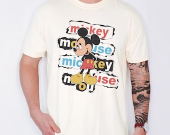Comfort Colors® Vintage Mickey Mouse Shirt, Disney Mickey 1928 T-Shirt, Classic MickeyMouse Pose Tee,