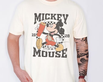 Comfort Colors® Vintage Mickey Mouse Shirt, Disney Mickey 1928 T-Shirt, Classic Mickey Mouse Pose Shirt, Retro Mickey Shirt,