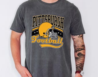Retro Pittsburgh Football Shirt: Game Day Pittsburg Fans Tshirt, American Football Tee shirt Vintage Pittsburg