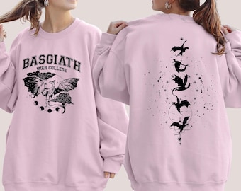 Basgiath Fourth Wing Sweatshirt, Dragon Rider Hoodie, Bookish Sweater, Xaden Riorson, Fantasy Book Dragon