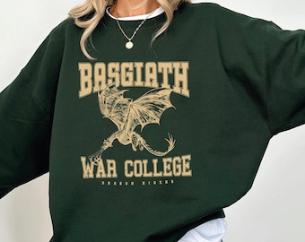 Basgiath War College Sweatshirt, Fourth Wing Comfort colors Hoodie, Fantasy Bookish Dragon Rider Pullover,