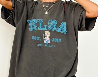 Disney Princess Elsa Comfort Colors Shirt, Disney Frozen Elsa Shirt, Frozen Shirt, Watercolor Disney Frozen Shirt, Disney Kids Shirt, TSF162
