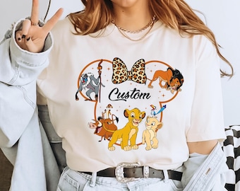 Custom Name Lion King Kids Shirt, Personalized Hakuhna Matata TShirt, Disney Family Vacation Tee,