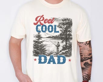 Reel Cool Dad Shirt, Fishing Dad TShirt, Father's Day Gift for Fisherman TeeShirt,