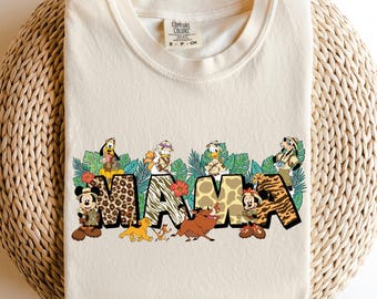 Animal Kingdom Mama Comfort Colors Shirt, Disney Safari Mama T-Shirt, Hakuna Matata Mama Tee, Cherries Mama T-Shirt Mama Shirt, TSF080
