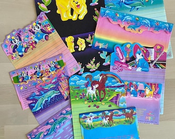 Vintage 90s Lisa Frank Stationery - 6 sets - Matching Envelopes