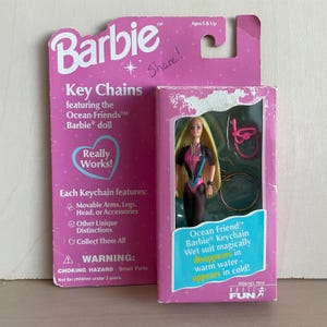 Vintage 1996 Ocean Friends Barbie Keychain