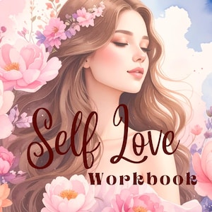 Self Love Workbook with Private Label Rights | Editable PLR Canva Template | Lead Magnet Coach | Spiritual Business Workbook.