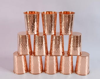 Copper Cup for Drinkware, Handcrafted Copper Tumbler
