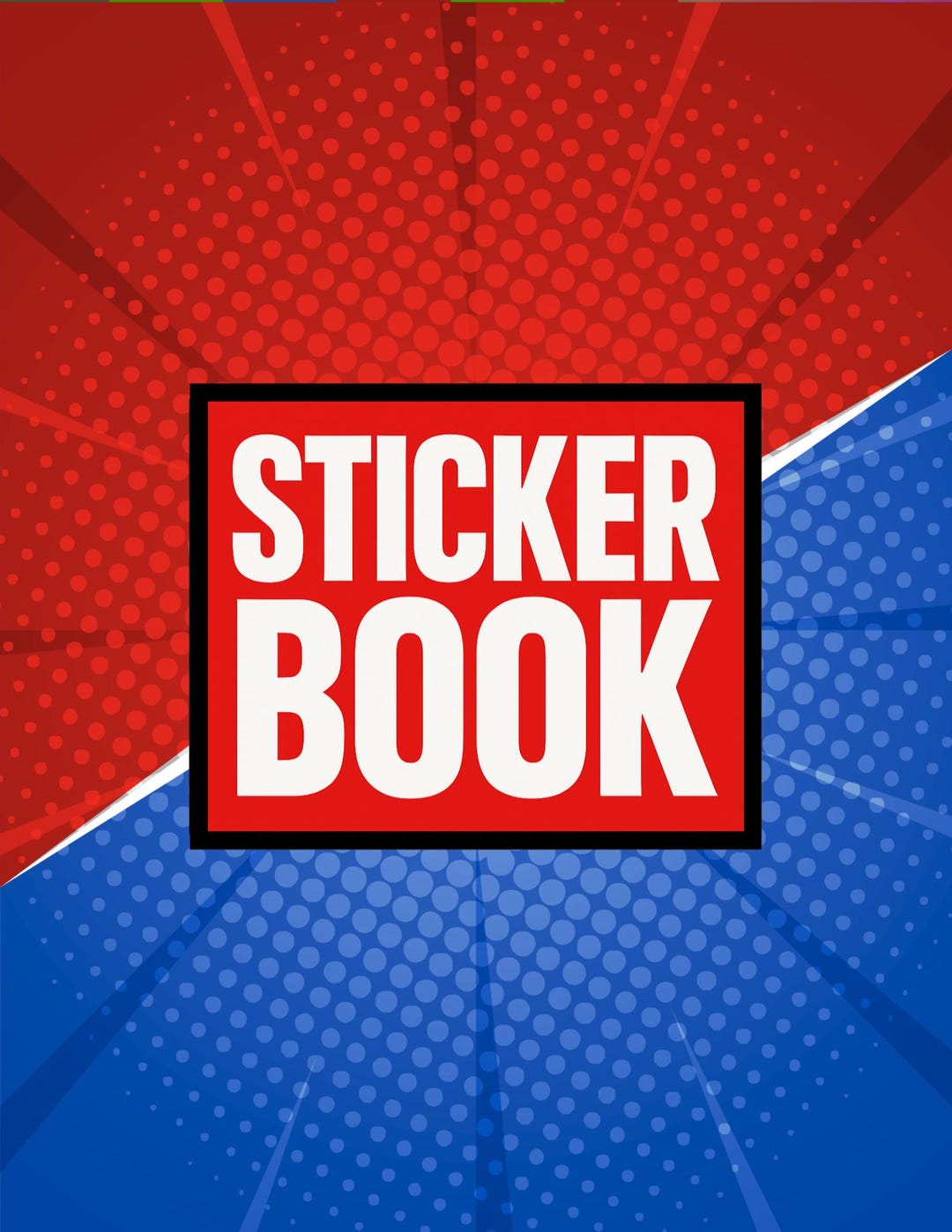 Custom Comic Style Sticker Book: Pouch & Scraper, Glossy/matte ...