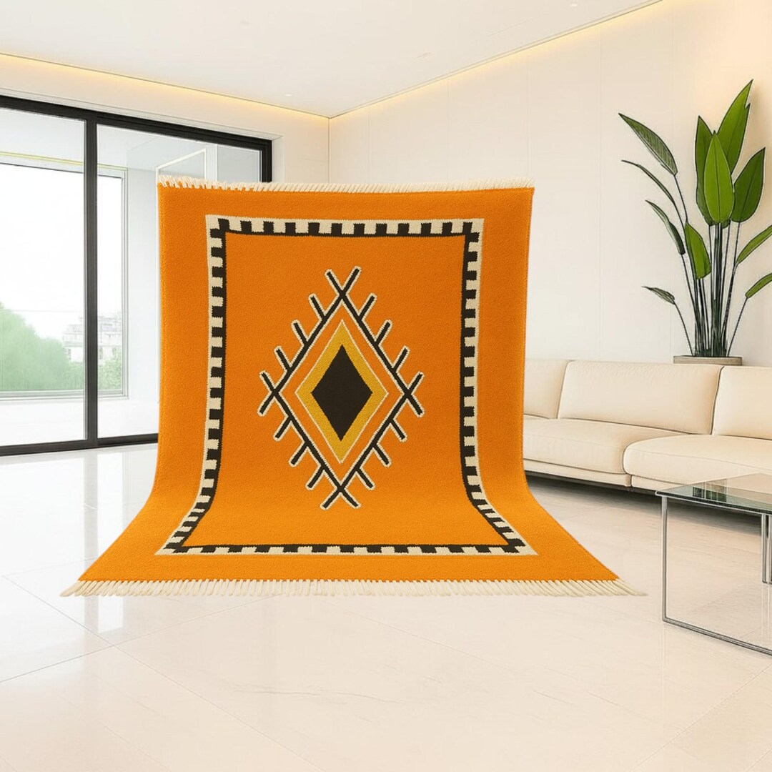 Luxury Moroccan Wool Rug 10x20 – Handcrafted Carpet for Boutique Hotel ...