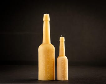 Florida Water 100% Beeswax bottle-candle