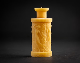 Classic Perfumers Bottle-Candle, "Pan's Perfume" Beeswax Candle by Pollen Arts