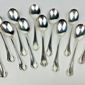 Christofle set of 12 ice cream spoons, Printania model