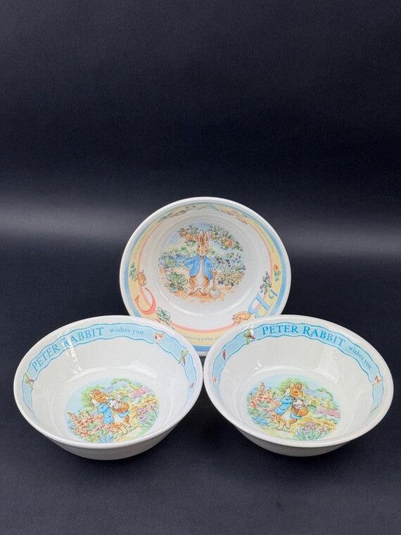 Set of 3 Wedgwood Peter Rabbit Porcelain Bowls - Etsy