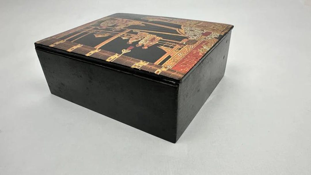 Napoleon III Boiled Cardboard Box - Etsy