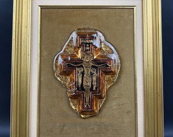 Placa de cristal de Murano, Cristo románico